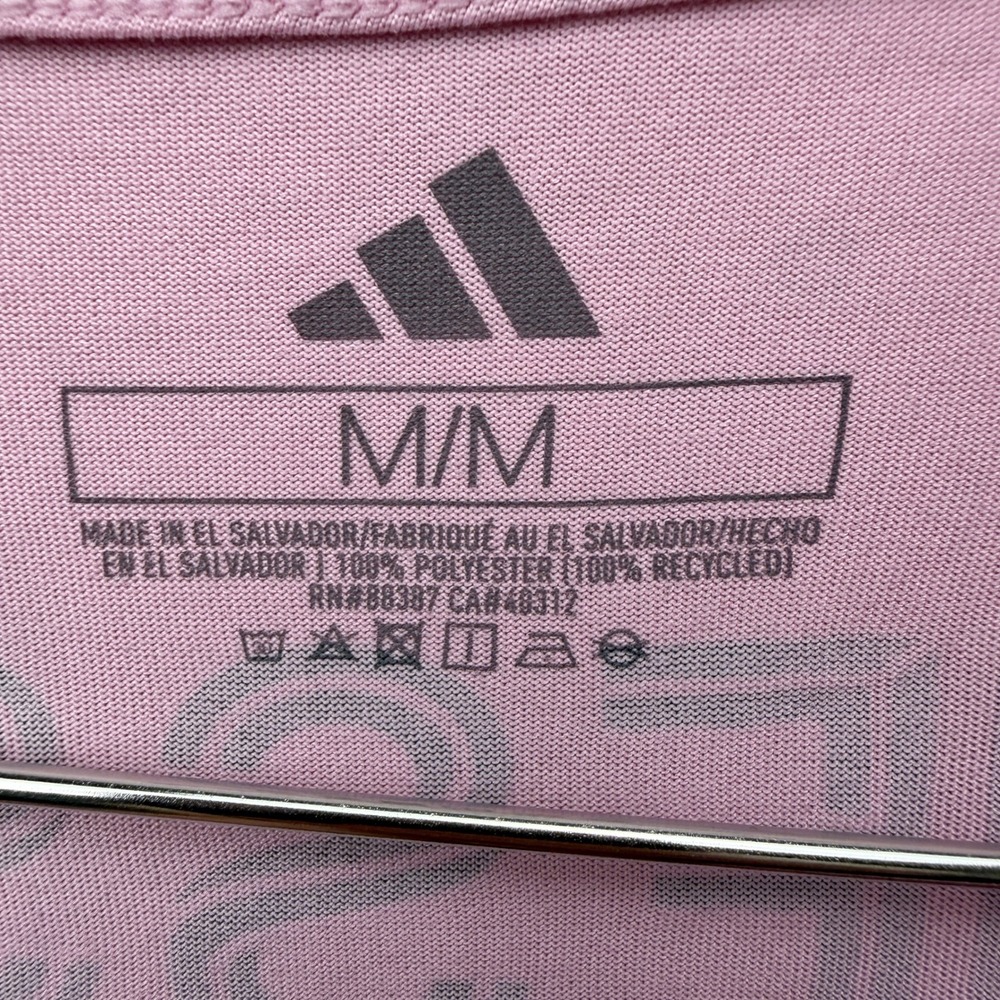 Adidas Inter Miami CF Messi Jersey Mens M Pink Wavy Stripe Soccer Shirt MLS - Picture 3 of 5